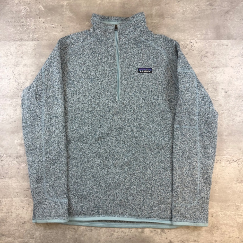 Patagonia Better Sweater Quarter Zip Fleece Pullover Blue Heather Mens XL
